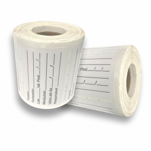 ETIQUETA VAL. NÃO CONGELADOS Couche 90g Rolo com 400unds - 6X4 1x0 Cores Couche Natural Brilho Corte Reto 