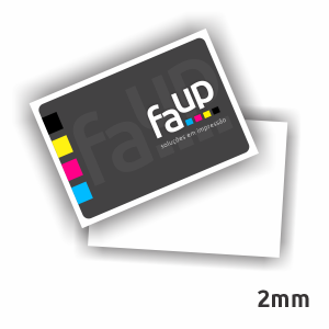 PLACA PS 2MM - 21X29,7 (A4) PS 2MM 210X297 4X0 VINIL CORTE RETO 
